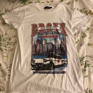 white bronx graphic tee